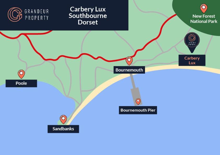 Carbery Lux By Grandeur Property Bournemouth Eksteriør billede